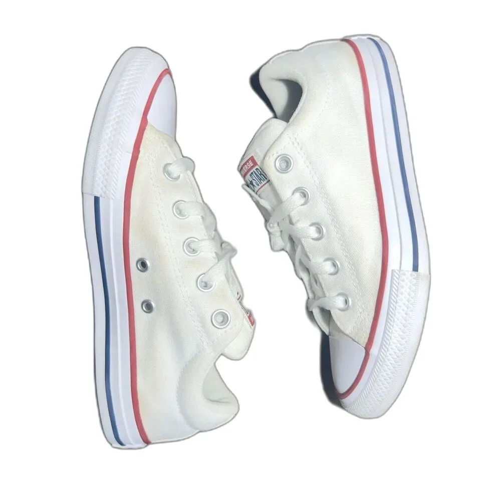 Converse All Star Unisex Kids Low Top Lace-Up Sneaker White Youth Size 3